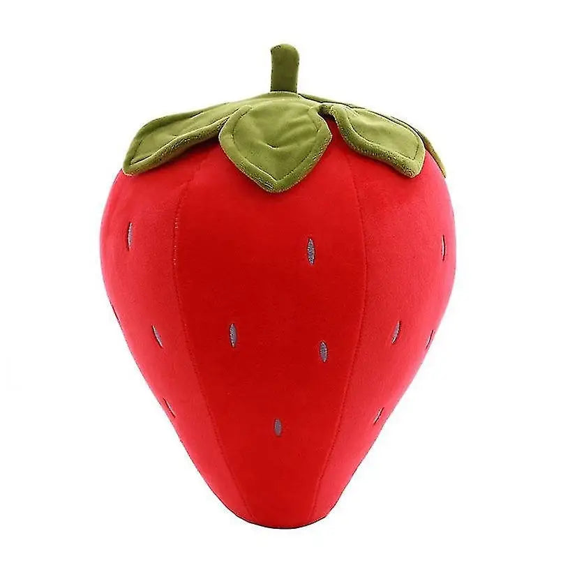 Cute strawberry cushion for y2k aesthetic cuddling - red