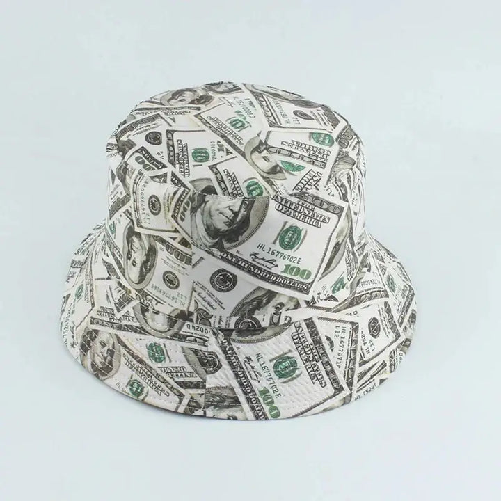 Y2k cotton bucket hat for casual summer wear - white