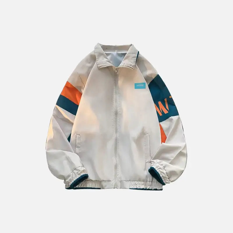 Streetwear spring jacket y2k - white / m - windbreaker jackets