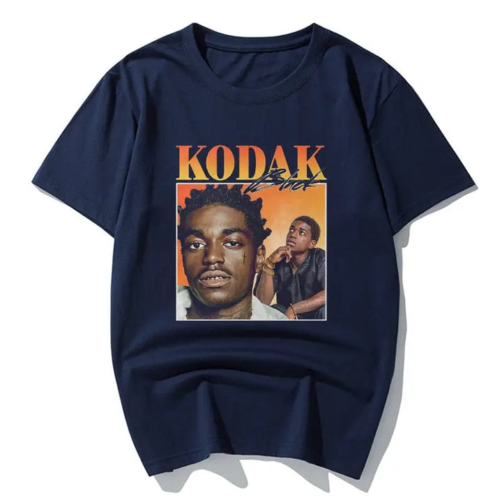 T-shirt kodak black rappeur y2k retro - bleu / s