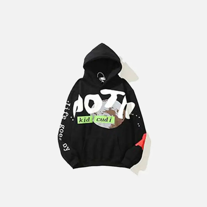 The chosen kid cudi hoodie y2k - black / s - hoodies