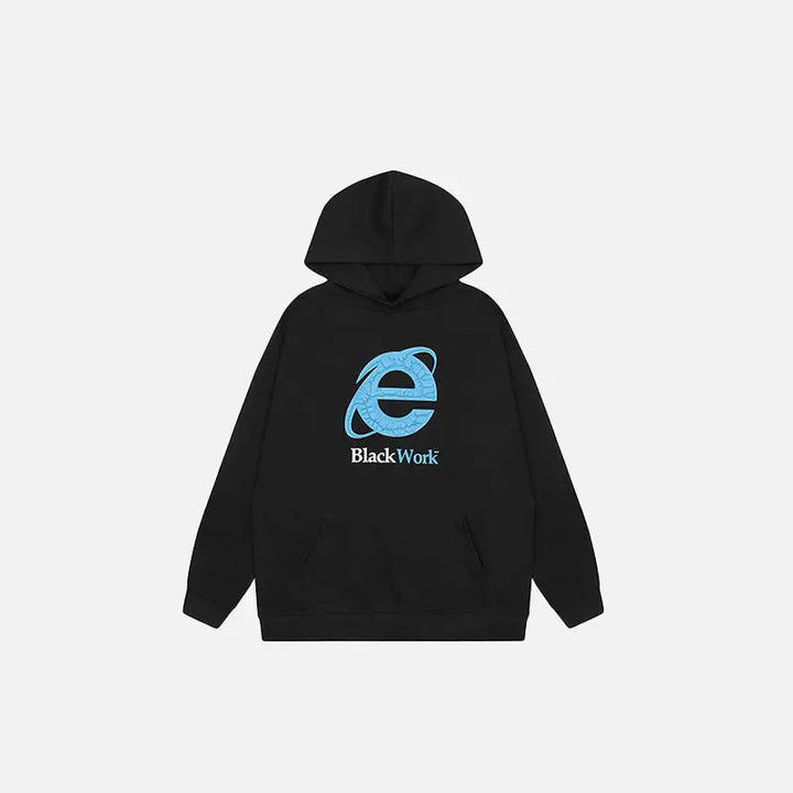 The explorer hoodie y2k - black / m - hoodies