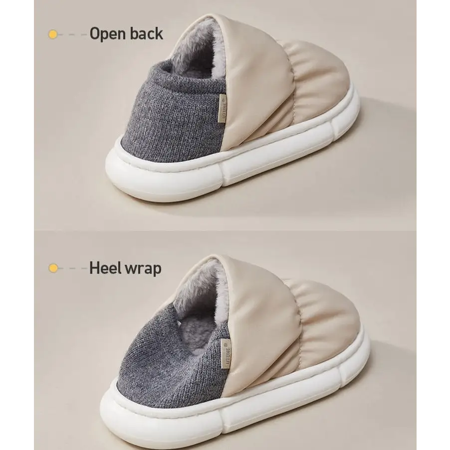 Y2k thick winter slippers for stylish cold weather comfort