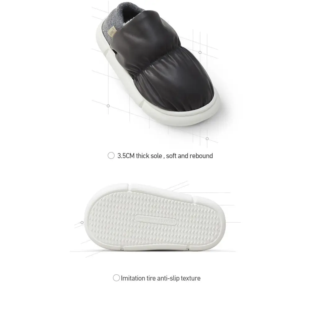 Y2k thick winter slippers for stylish cold weather comfort