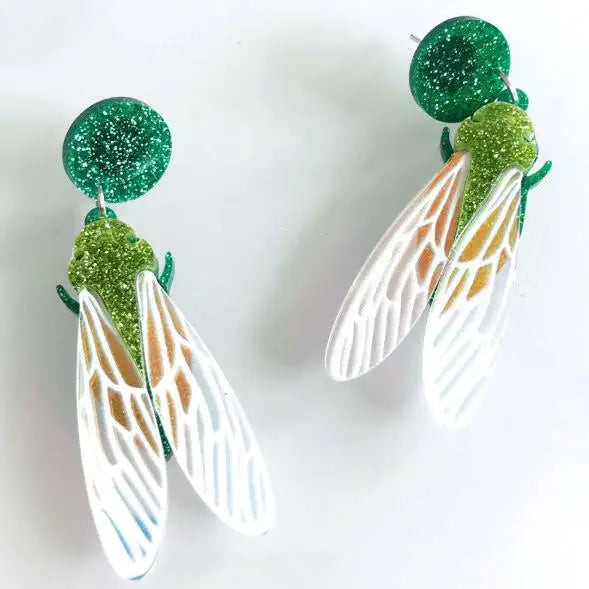 Tiny fly earrings - earrings