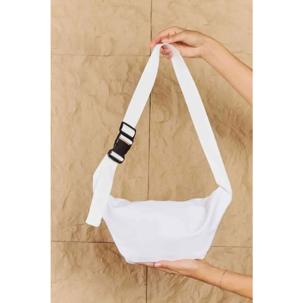 Y2k clear front fanny pack for style and security - white / one size