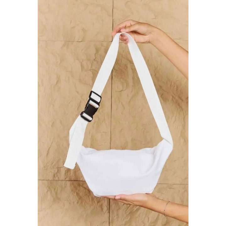 Y2k clear front fanny pack for style and security - white / one size