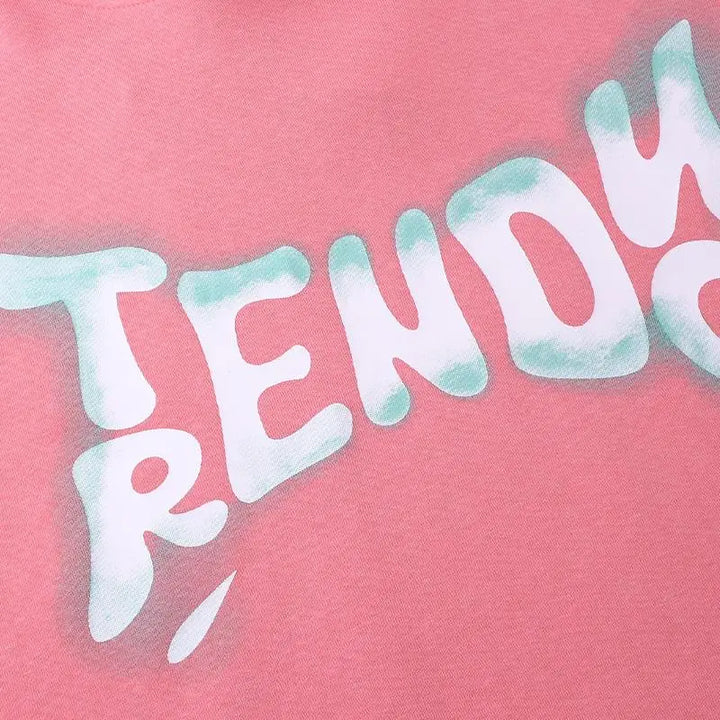 Trendy letter print hoodie y2k - hoodies