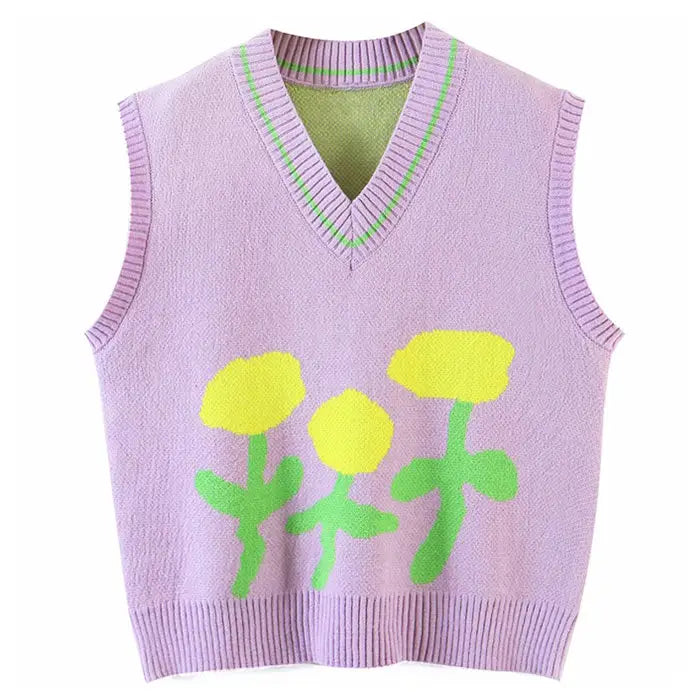 Tulip knit vest