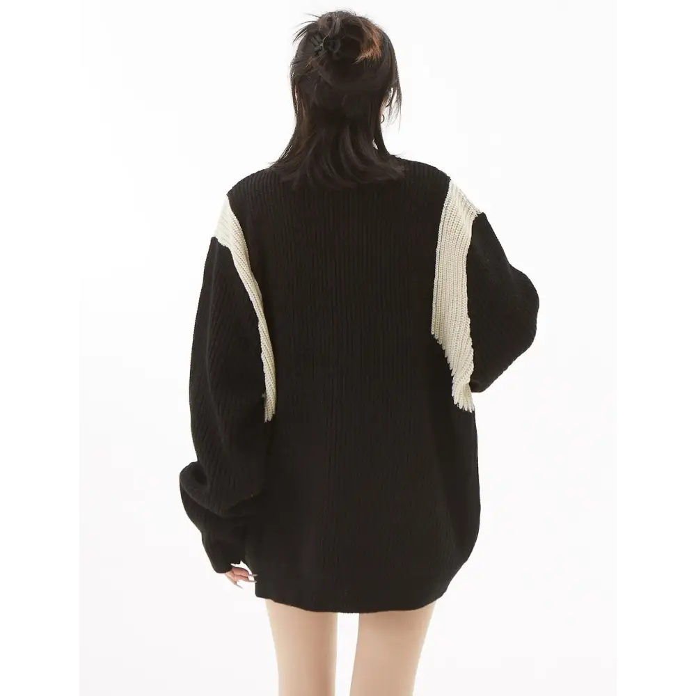 Chic full zip turtleneck cardigan for y2k winter fashion