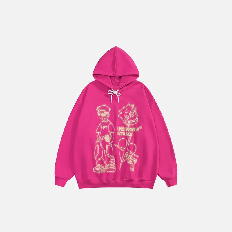 Unshakable youth hoodie y2k - pink / s - hoodies