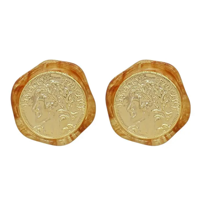 Y2k full zip jacket for trendy apparel and accessories - standart / orange - earrings