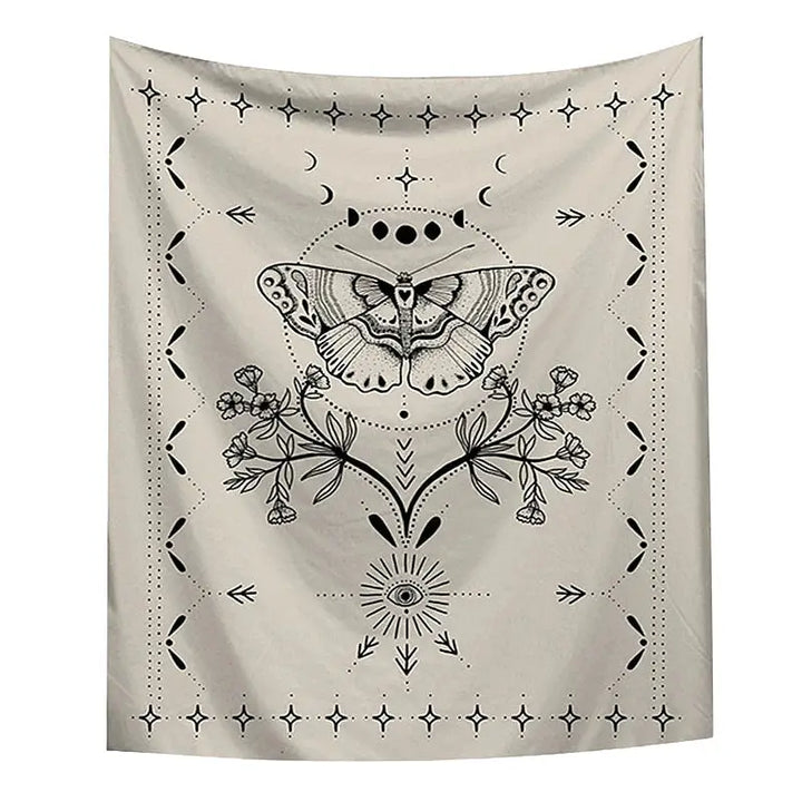 Vintage butterfly tapestry for aesthetic style lovers - 95x70 cm / 37.4x27.6