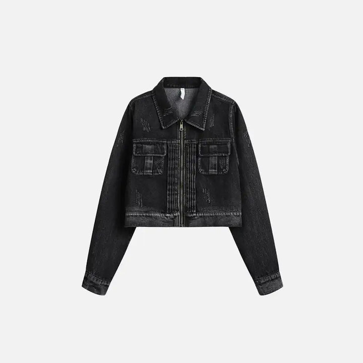 Vintage long sleeve jacket y2k - black / s