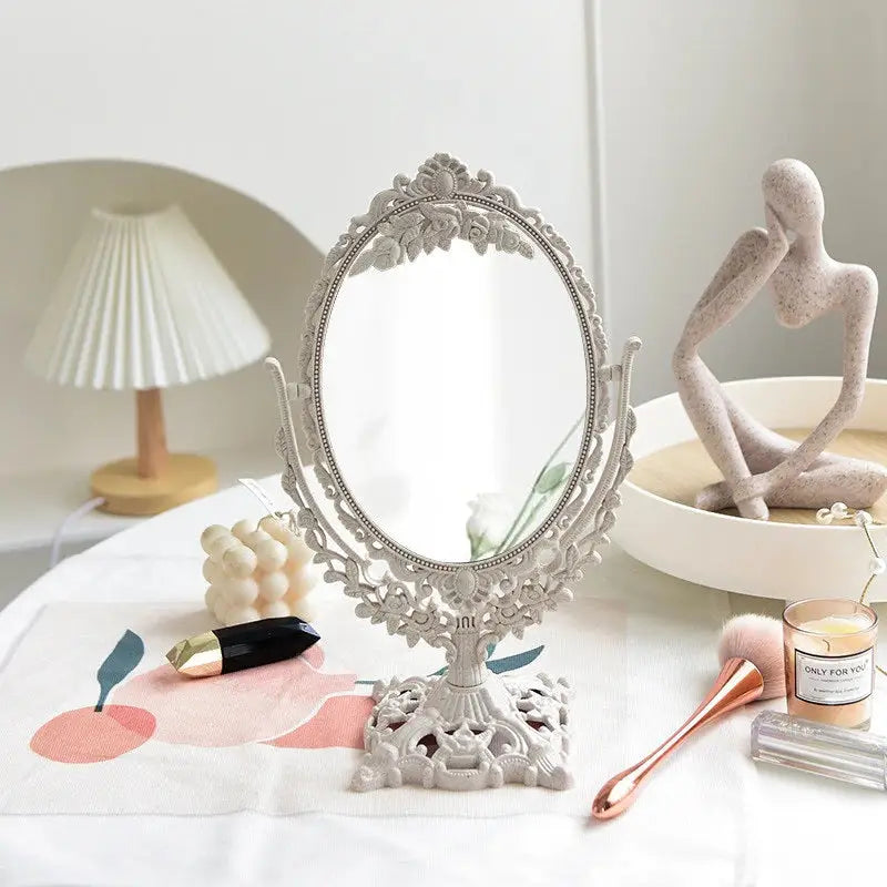Aesthetic vintage style mirror for a charming bedroom decor