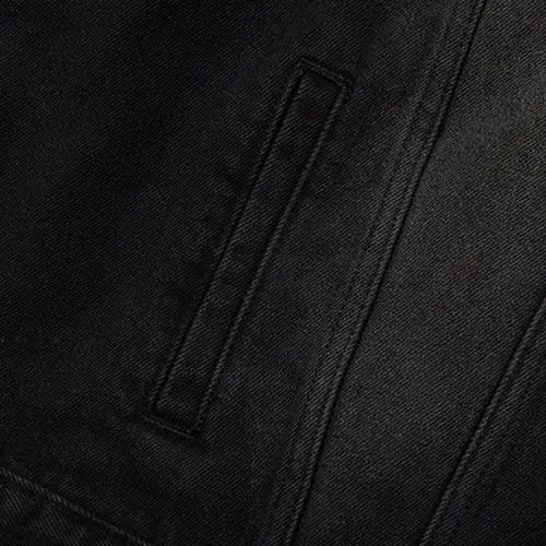 Vintage washed black denim jacket y2k