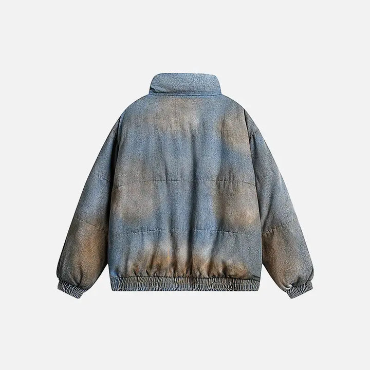 Vintage washed dye denim jacket y2k - jackets