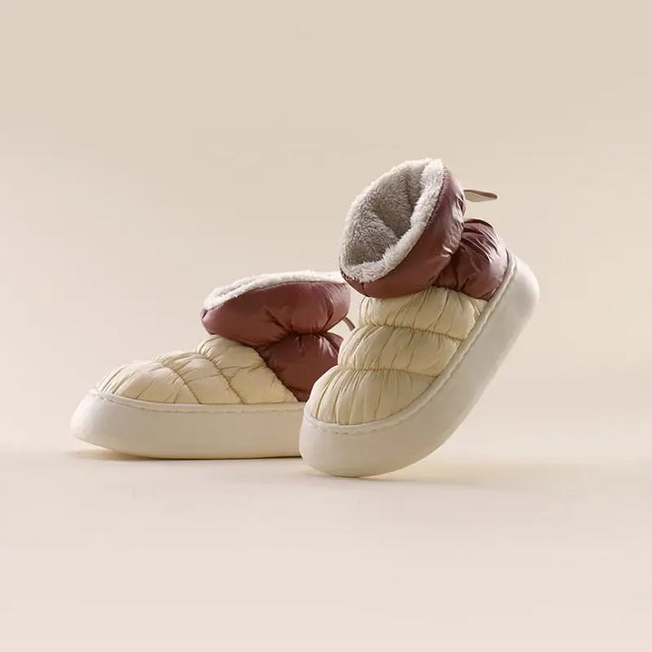 Y2k warm snowy slippers for comfort and style this winter - cream / 36/37 (insole 23 cm)