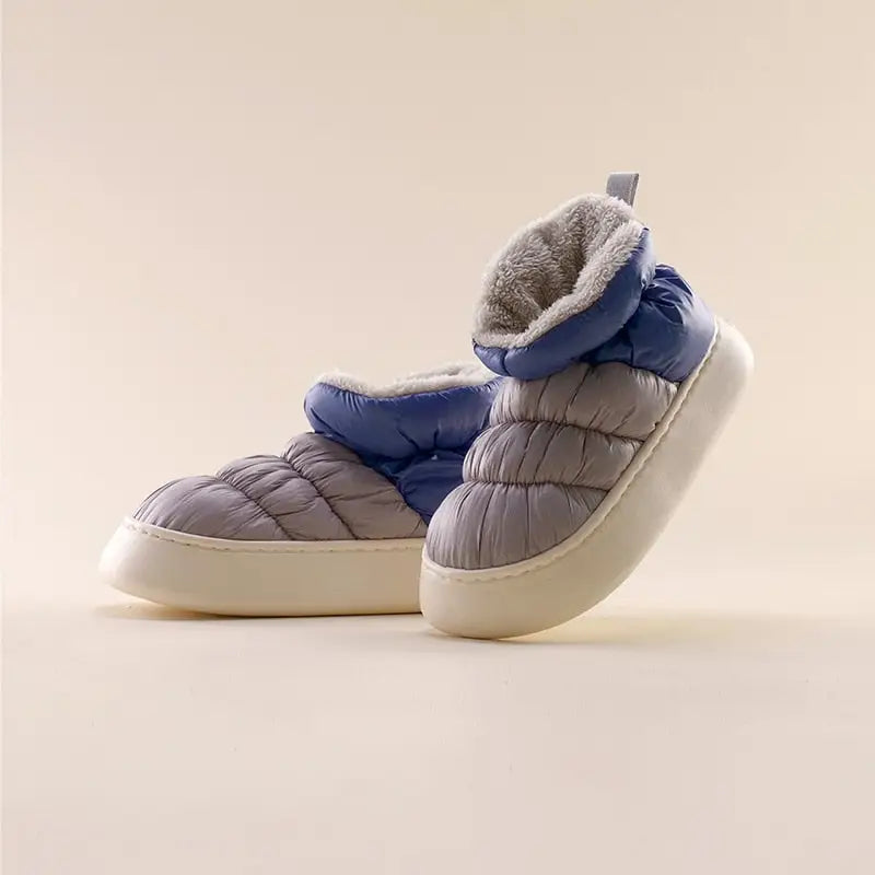 Y2k warm snowy slippers for comfort and style this winter - gray / 36/37 (insole 23 cm)