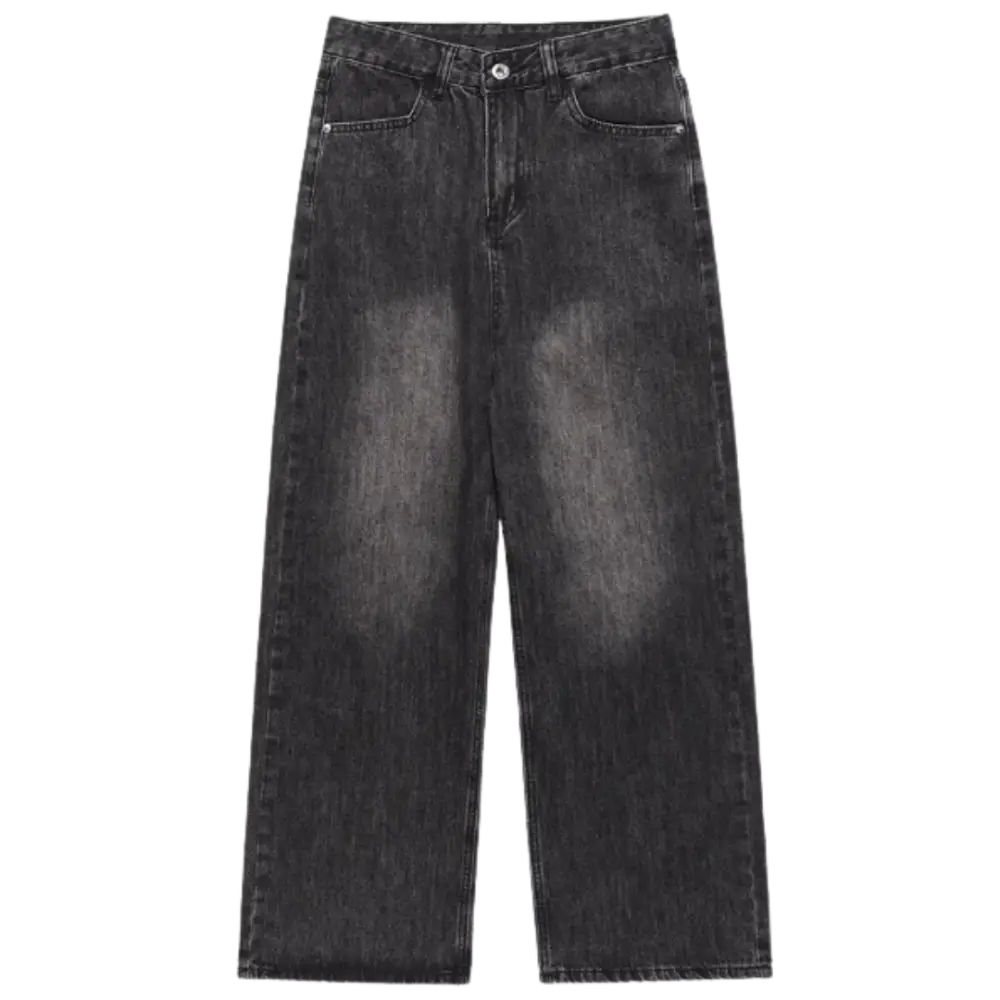 Jeans baggy y2d noir lavé - mode urbaine - washed black / s