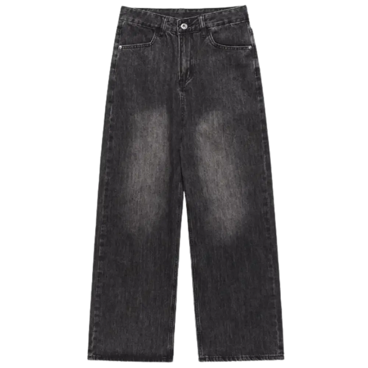 Jeans baggy y2d noir lavé - mode urbaine - washed black / s