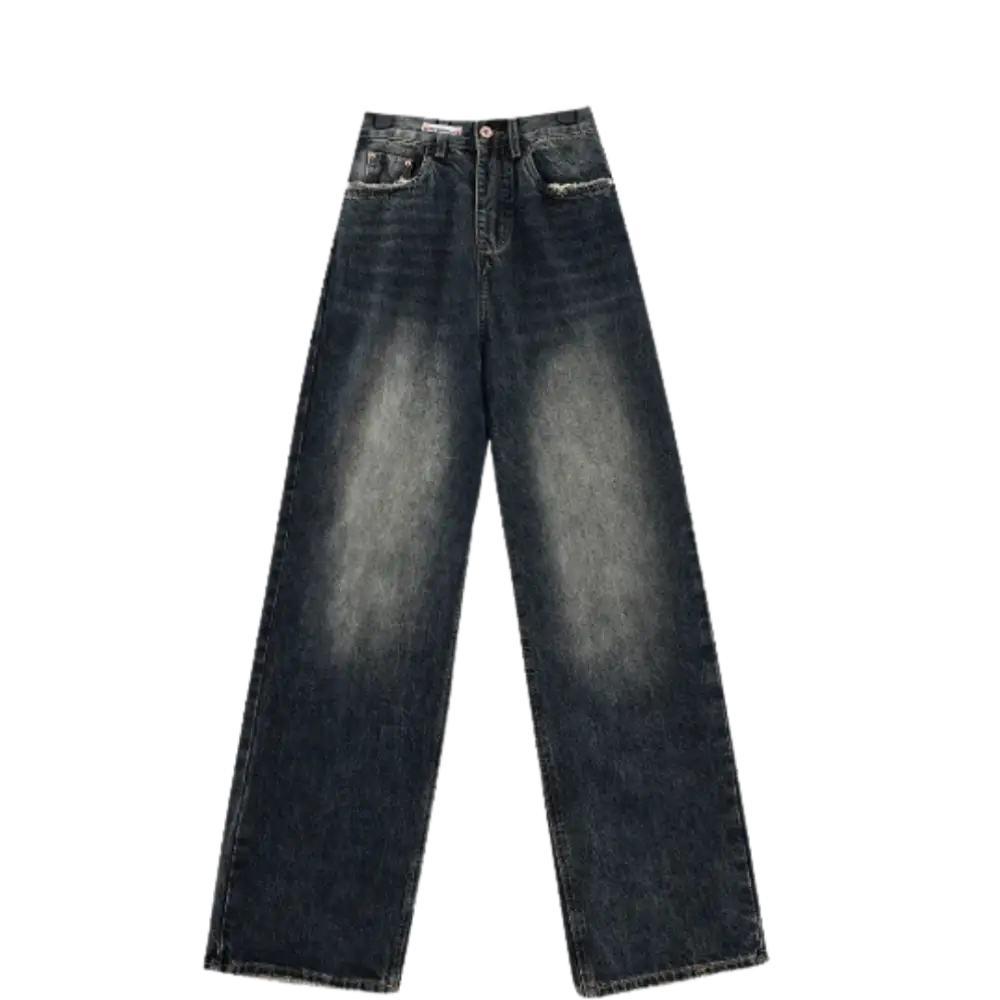 Washed blue baggy jeans y2k - s