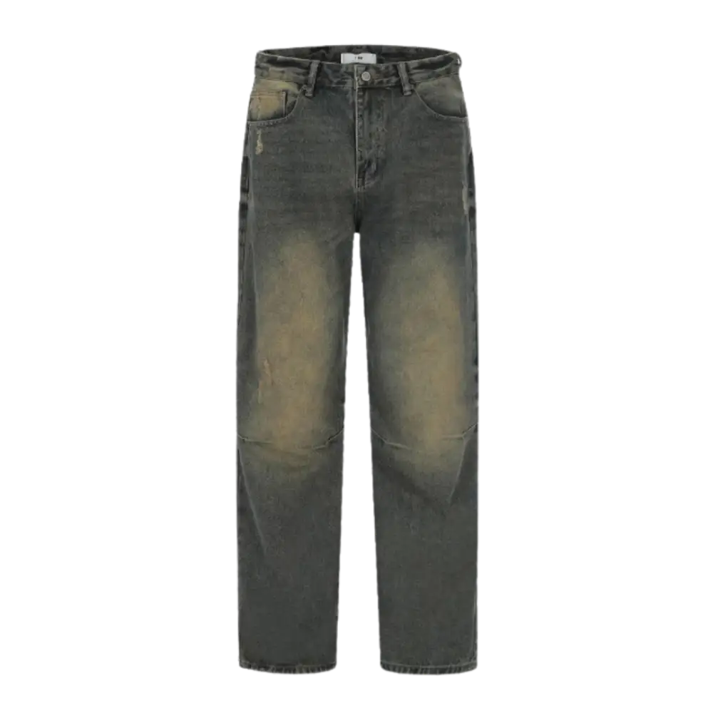 Washed lightblue denim baggy jeans y2k - hellblau / s