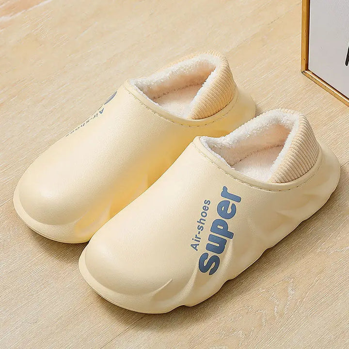 Y2k waterproof cotton insole slipper for style and comfort - egg yellow(shoes) / 36/37 (insole 23cm) - slippers