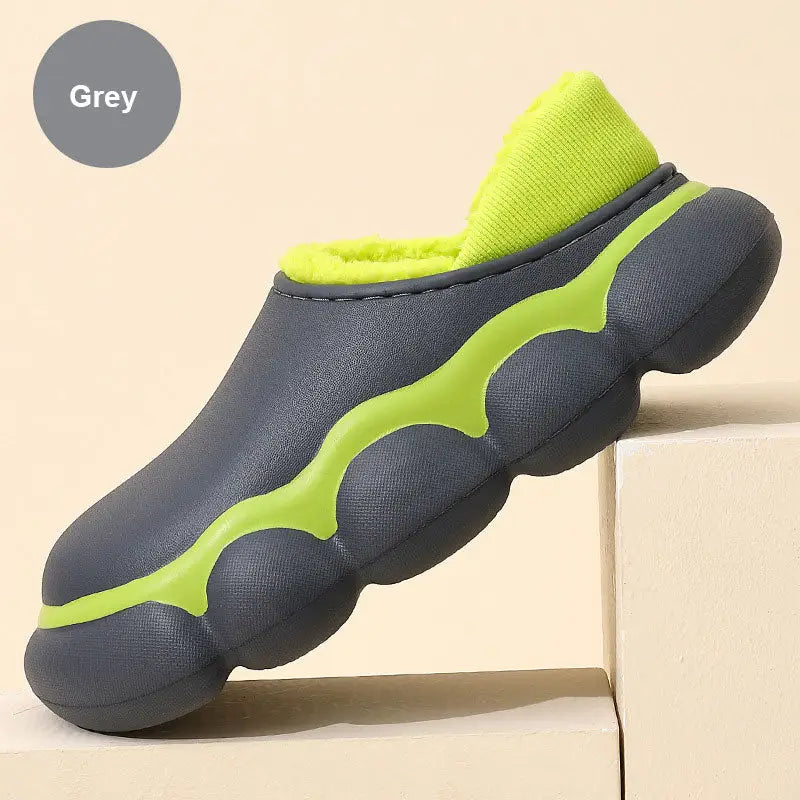 Y2k waterproof cotton insole slipper for style and comfort - gray(balls) / 36/37 (insole 23cm) - slippers