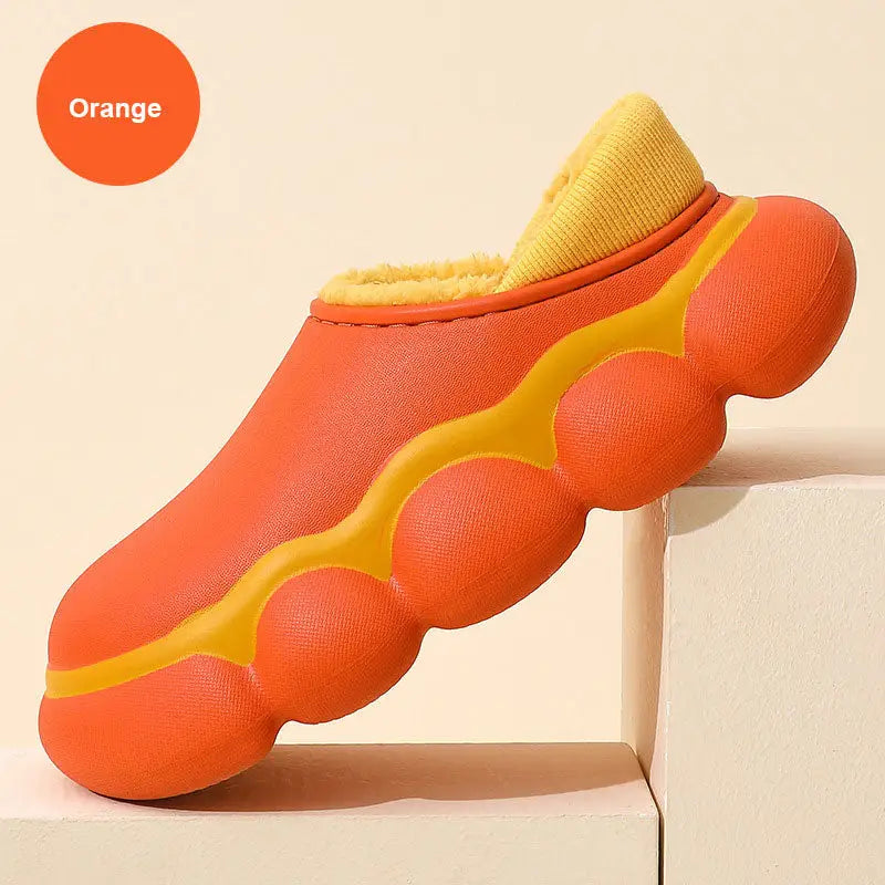 Y2k waterproof cotton insole slipper for style and comfort - orange(balls) / 36/37 (insole 23cm) - slippers