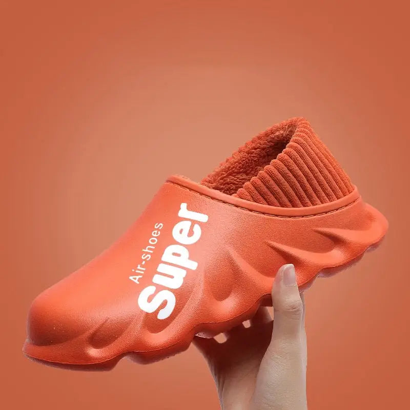 Y2k waterproof cotton insole slipper for style and comfort - orange(shoes) / 36/37 (insole 23cm) - slippers