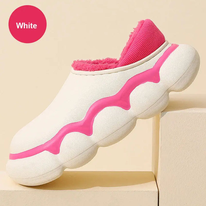 Y2k waterproof cotton insole slipper for style and comfort - white(balls) / 36/37 (insole 23cm) - slippers