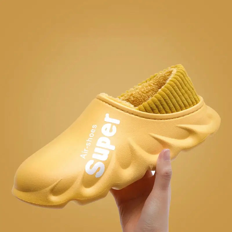 Y2k waterproof cotton insole slipper for style and comfort - yellow(shoes) / 36/37 (insole 23cm) - slippers