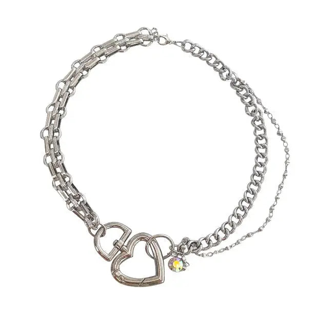 Weekend lover choker - standart / silver - necklace