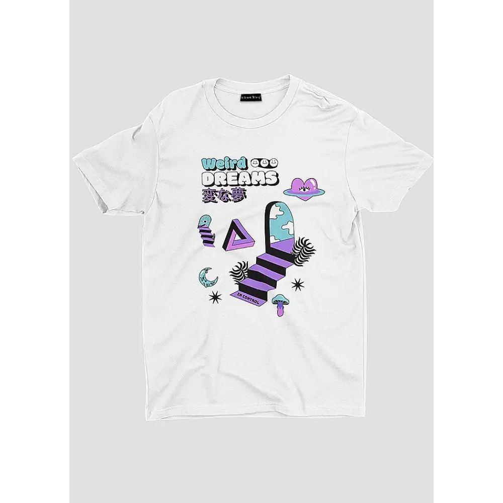 Weird dreams graphic tee - s / white