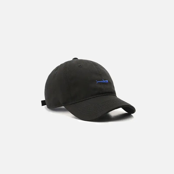 Whale cap y2k - black blue / one size - baseball cap