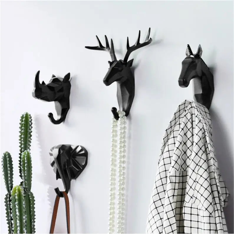 Aesthetic wild animal wall hook for unique bedroom decor