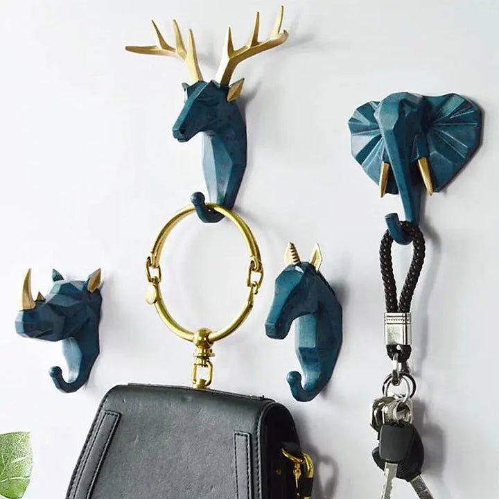 Aesthetic wild animal wall hook for unique bedroom decor