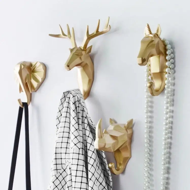 Aesthetic wild animal wall hook for unique bedroom decor