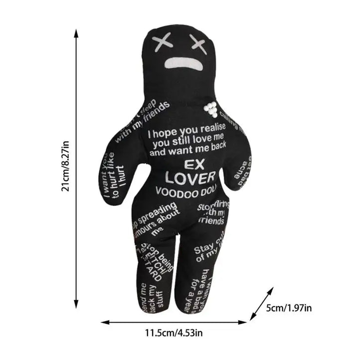 Witchcraft voodoo doll plush toy for unique room decor and gifts