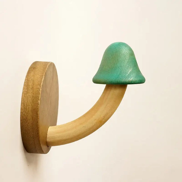 Cottagecore wooden mushroom hook for a charming decor accent - d