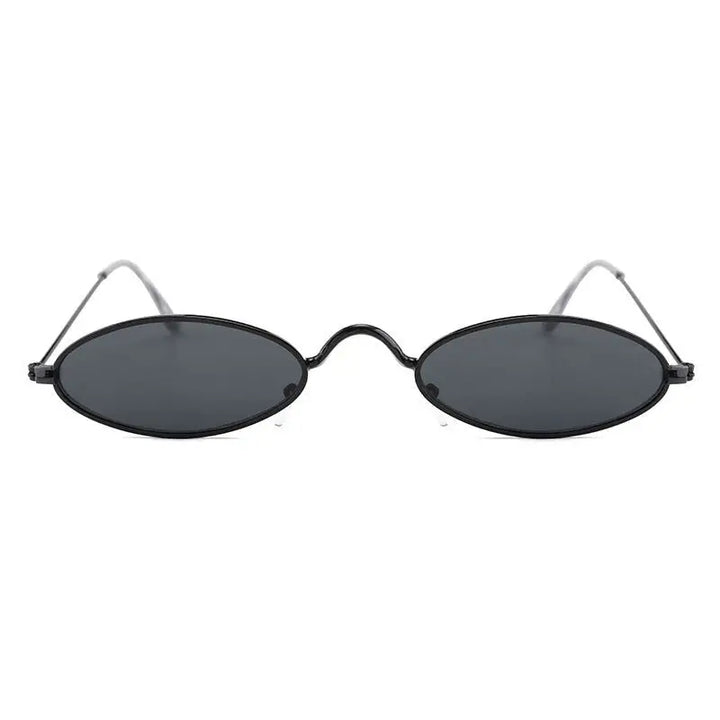 Y2k cyber metal frame sunglasses for a futuristic reverie - men