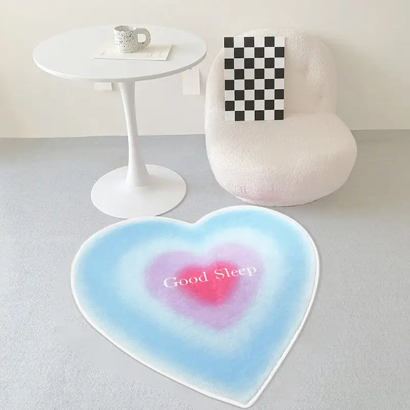 Y2k heart rug - rugs