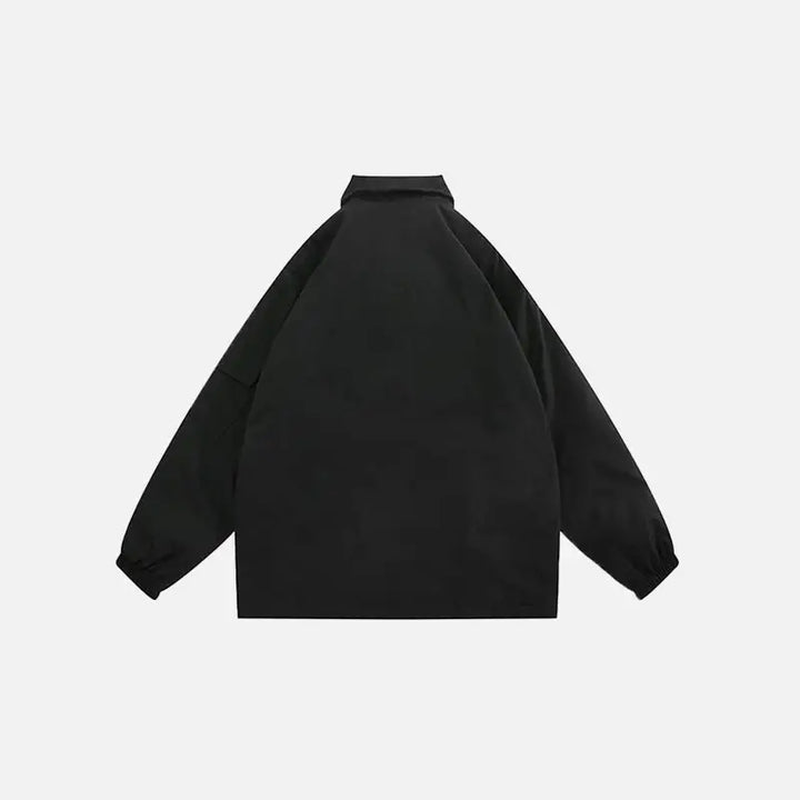 Zip-up turn down collar jacket y2k - windbreaker jackets